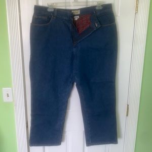 LL Bean flannel lined jeans